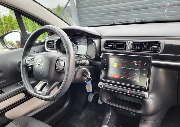 Citroen C3 cena 23500 przebieg: 94000, rok produkcji 2019 z Dobra małe 407